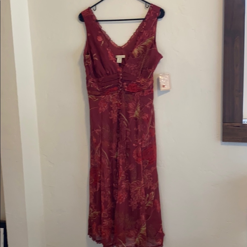 Chiffon floral dress size 8 Jonathan Martin NWT
